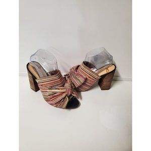 Sam Edelman Womens Yumi Fabric Open Toe Mules, MultiColor, Size 8M